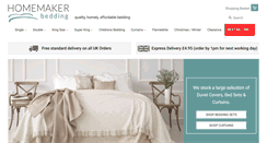 Desktop Screenshot of homemaker-bedding.co.uk